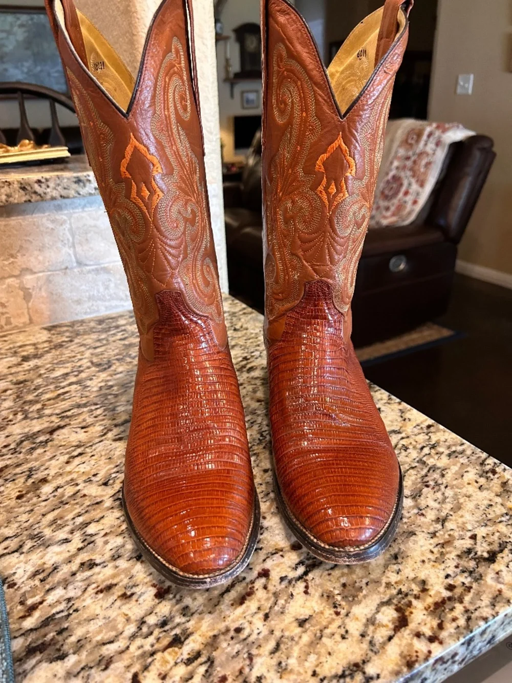 Men’s Circle G Teju Lizard Skin Boots